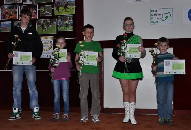 Najvýraznejší športový talent do 15 rokov   Marek Kašuba - Futbalový klub; Dominika Tomčíková - Šachový klub; Vratko Šimek - Maratón klub, KMF a MTB klub; Petra Cibulková -  Mažoretky Kordovánky; Oliver Kubačák - Kraso klub Považská Bystrica    
