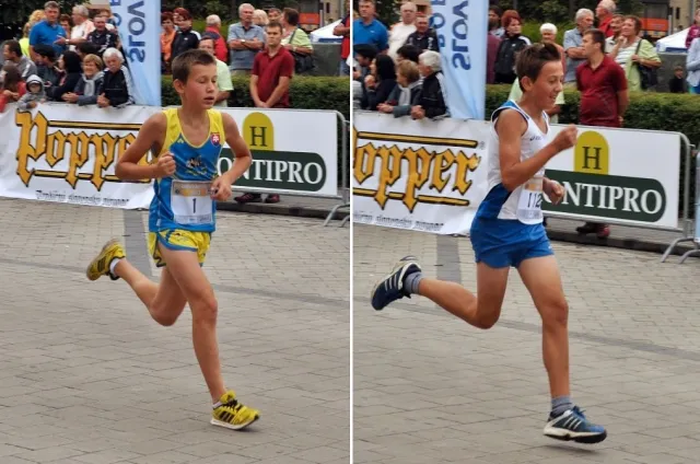 Najvýraznejší športový talent do 15 rokov, Vratko Šimek a Damián Cesnek - Maratón klub Rajec; (Foto Maratón klub Rajec)
