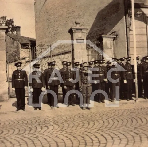 Rajecký hasičský zbor - z návštevy prezidenta Beneša v Žiline; r. 1936_001