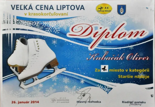 Krasokorčuliarske úspechy Olivera Kubačáka
