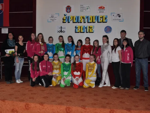 Najlepším športový kolektív Mesta Rajec -  Mažoretky Kordovánky