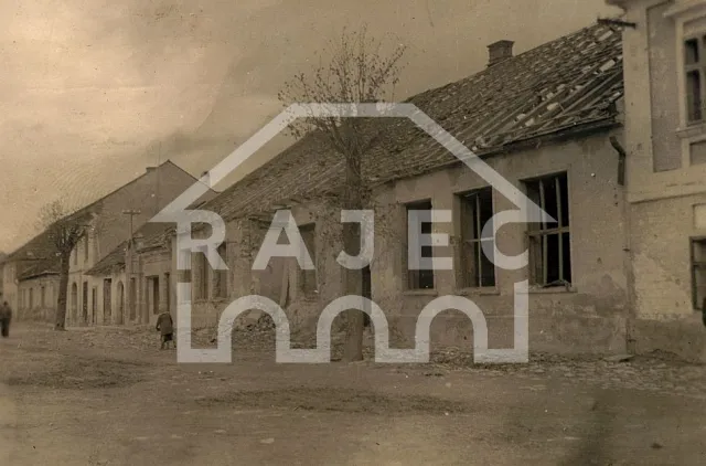 Zbombardovaný Rajec - Štátna meštianská škola